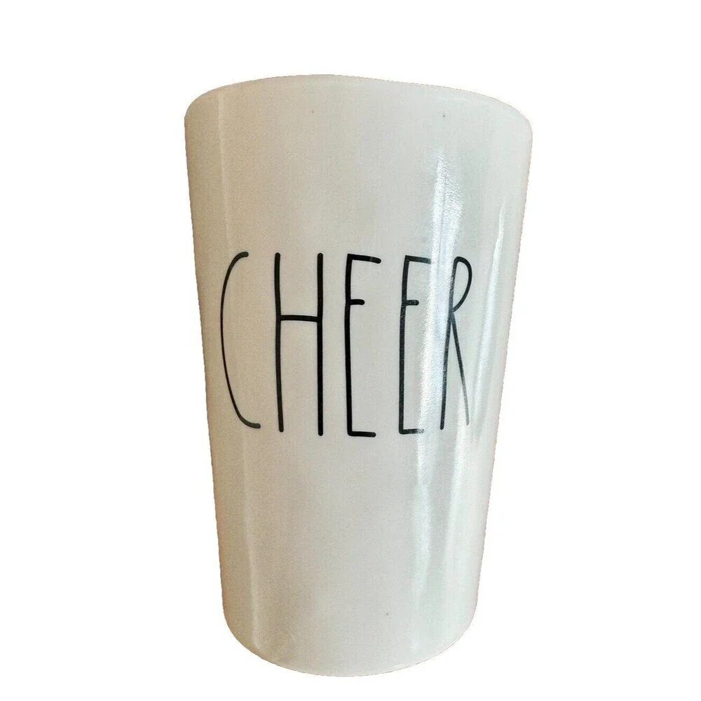 Rae Dunn New Melamine Plate Cup Merry Xmas Cheer Tumbler Set - Picture 3 of 8